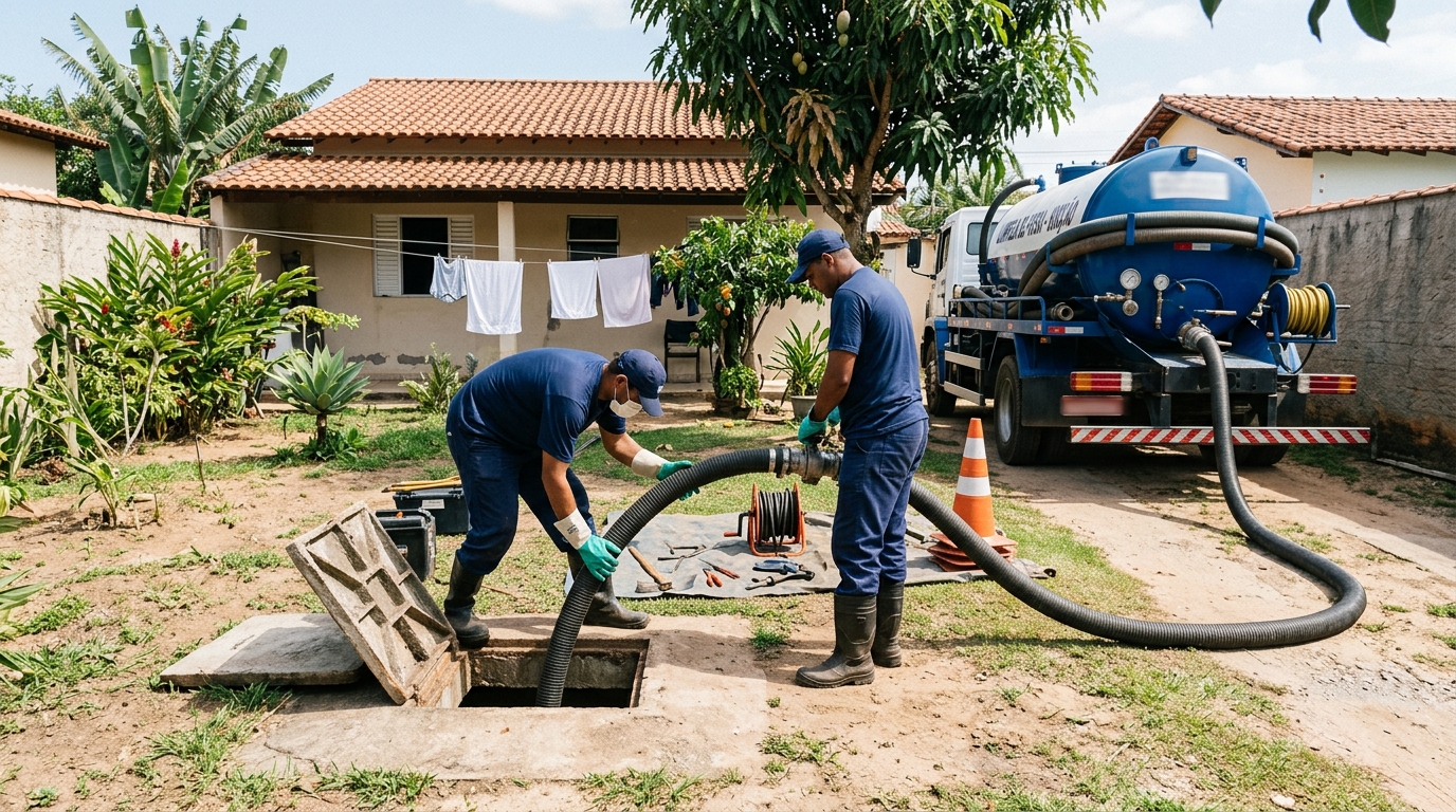 Limpeza de fossa séptica em Juiz de Fora-MG